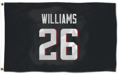 Black Atlanta Falcons Avery Williams   Flag (3 X 5)