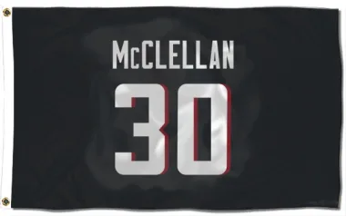 Black Atlanta Falcons Jase McClellan   Flag (3 X 5)