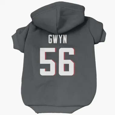 Black Atlanta Falcons Jovaughn Gwyn   Dog & Cat Pet Hoodie