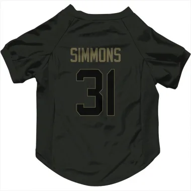 Black Atlanta Falcons Justin Simmons   Service Dog & Cat Pet Jersey