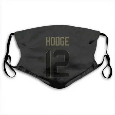 Black Atlanta Falcons KhaDarel Hodge   Service Face Mask