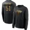 Black Men's DeAngelo Malone Atlanta Falcons 2020 Salute To Service Sideline Performance Long Sleeve T-Shirt