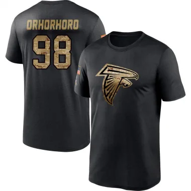 Black Men's Ruke Orhorhoro Atlanta Falcons 2020 Salute To Service Performance T-Shirt