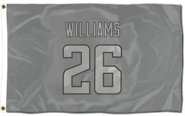 Charcoal Atlanta Falcons Avery Williams   Flag (3 X 5)