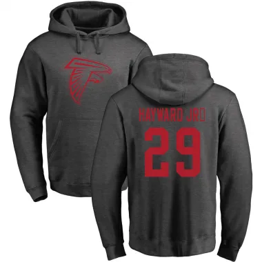 Men's Casey Hayward Atlanta Falcons Pro Line by Branded Ash One Color Pullover Hoodie