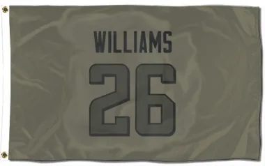 Olive Atlanta Falcons Avery Williams   Flag (3 X 5)