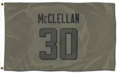 Olive Atlanta Falcons Jase McClellan   Flag (3 X 5)