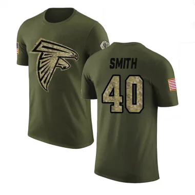 Olive Youth Keith Smith Atlanta Falcons Salute to Service T-Shirt