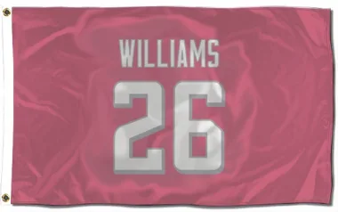 Pink Atlanta Falcons Avery Williams   Flag (3 X 5)