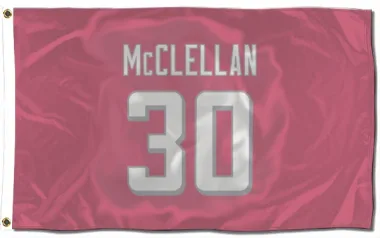 Pink Atlanta Falcons Jase McClellan   Flag (3 X 5)