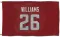 Red Atlanta Falcons Avery Williams   Flag (3 X 5)