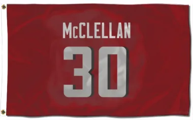 Red Atlanta Falcons Jase McClellan   Flag (3 X 5)