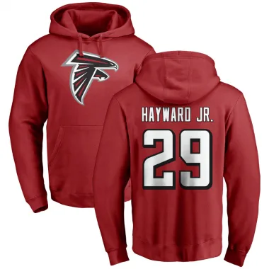 Red Men's Casey Hayward Atlanta Falcons Pro Line Logo Pullover Hoodie