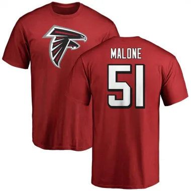 Red Men's DeAngelo Malone Atlanta Falcons Logo T-Shirt -