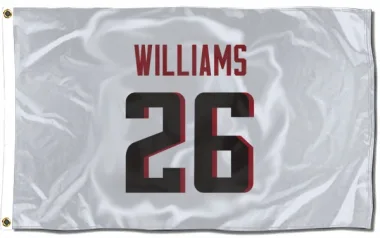 White Atlanta Falcons Avery Williams   Flag (3 X 5)