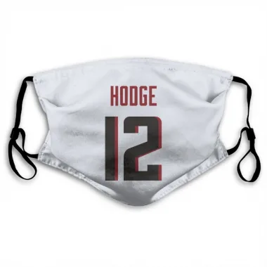 White Atlanta Falcons KhaDarel Hodge   Face Mask